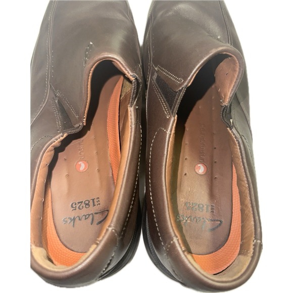 Clarks Unstructured Men\'s 10.5M US Slip On Dark Brown Dress‎ Shoes Loafer main image 5